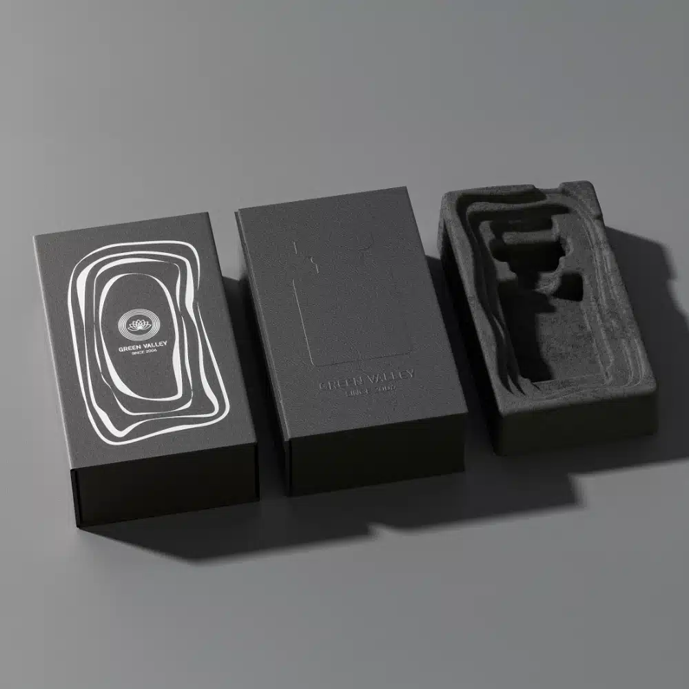 Black Silver Magnetic Perfume Box