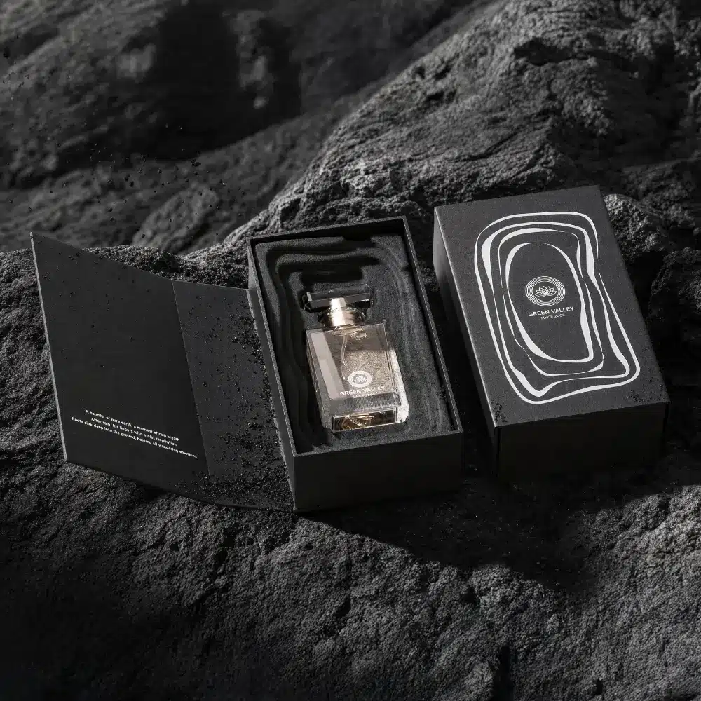 Black Silver Magnetic Perfume Box