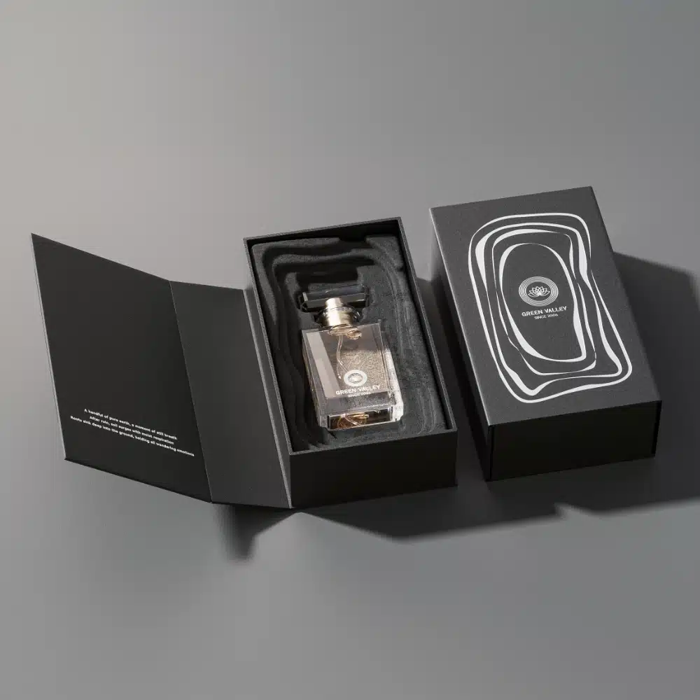 Black Silver Magnetic Perfume Box