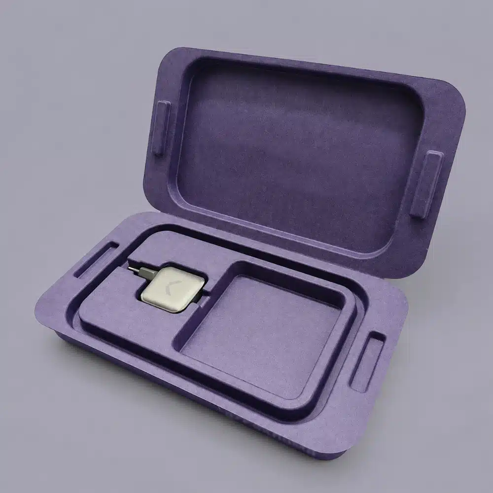 Bulk Purple Clamshell Electronics Box