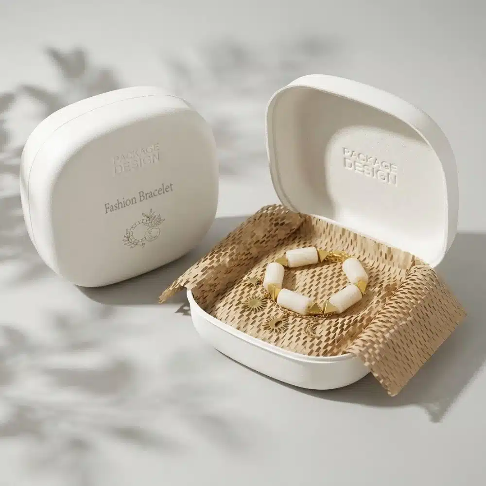 Rounded Lid Molded Pulp Watch Box Wholesale