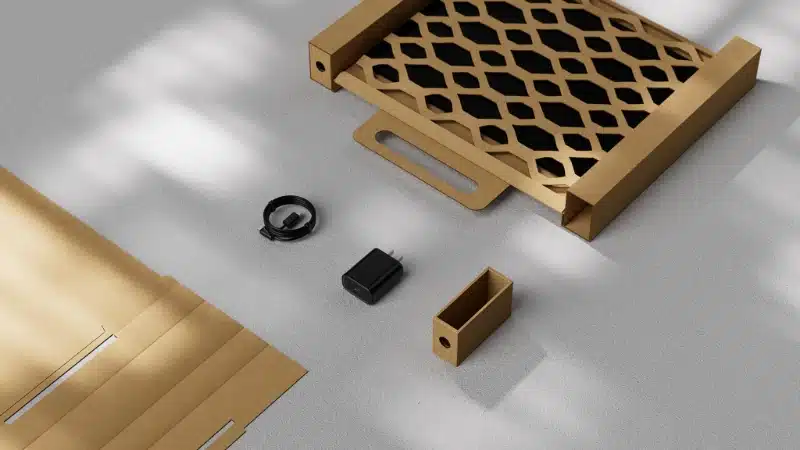 Sustainable Laptop Packaging Design folded structure