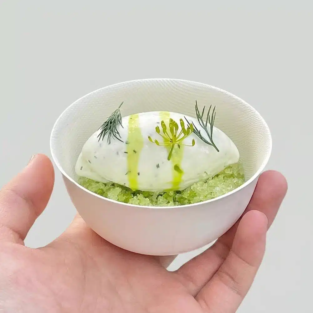 Tea Bowl Molded Pulp Ice Cream Cup