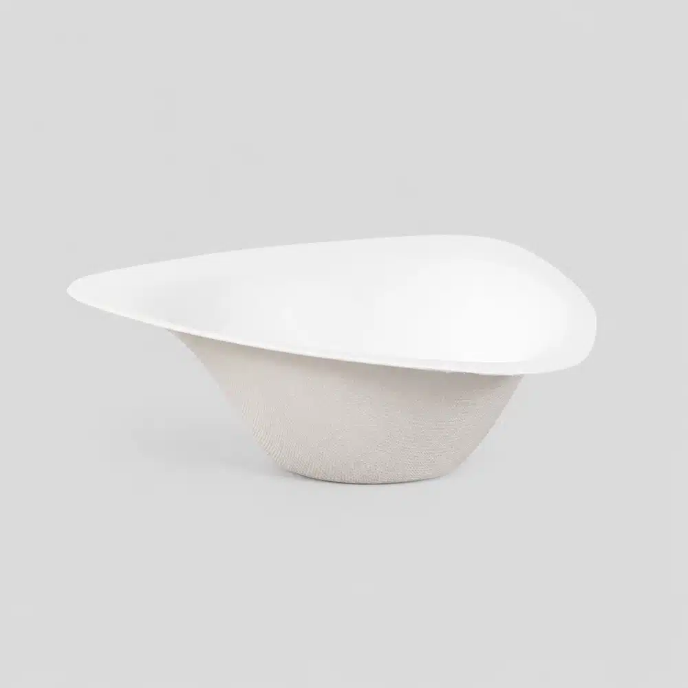 Triangle Molded Pulp Ice Cream Bowl