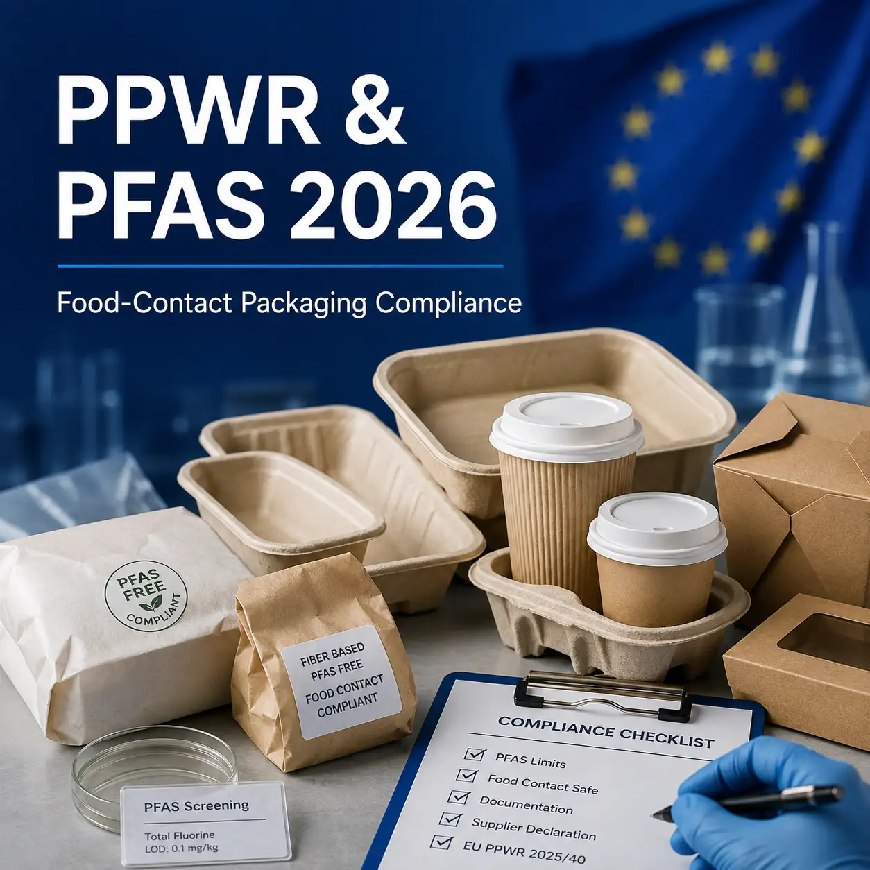 PPWR PFAS Rules for Food-Contact Packaging: 2026 Thresholds, Testing and Supplier Compliance Guide