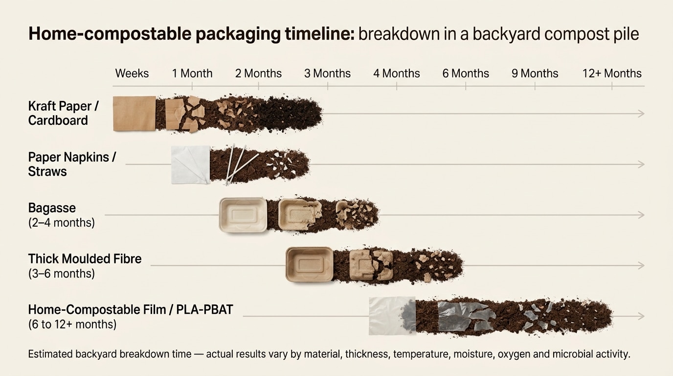 Backyard composting of home-compostable packaging guide