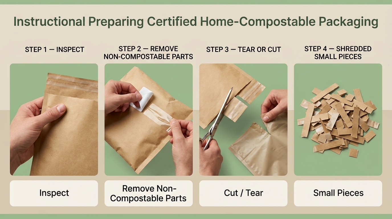 Backyard composting of home-compostable packaging guide