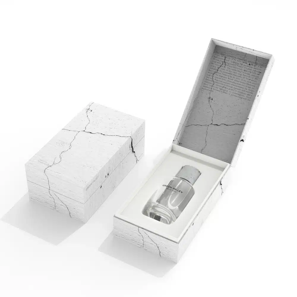Cement Texture Flip Top Perfume Box