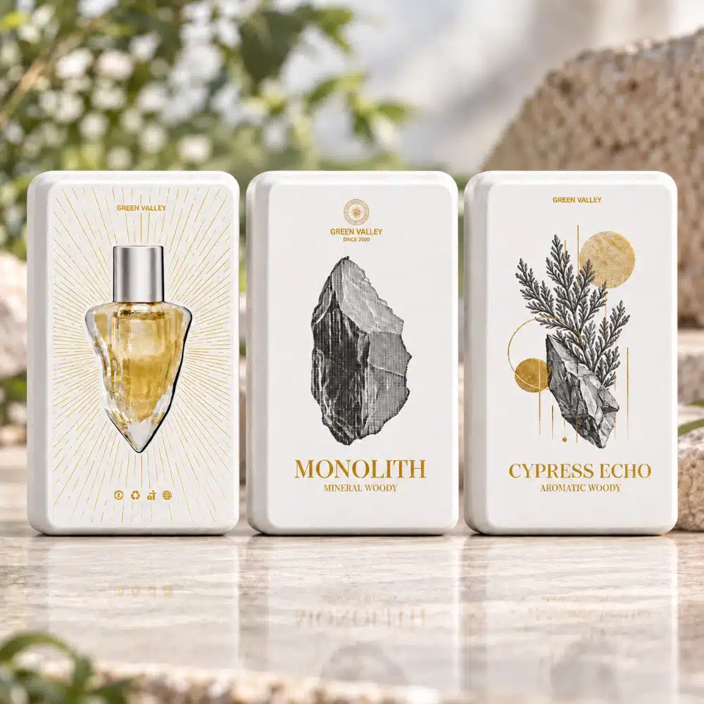 Wholesale Rock Bottle White Pulp Perfume Box
